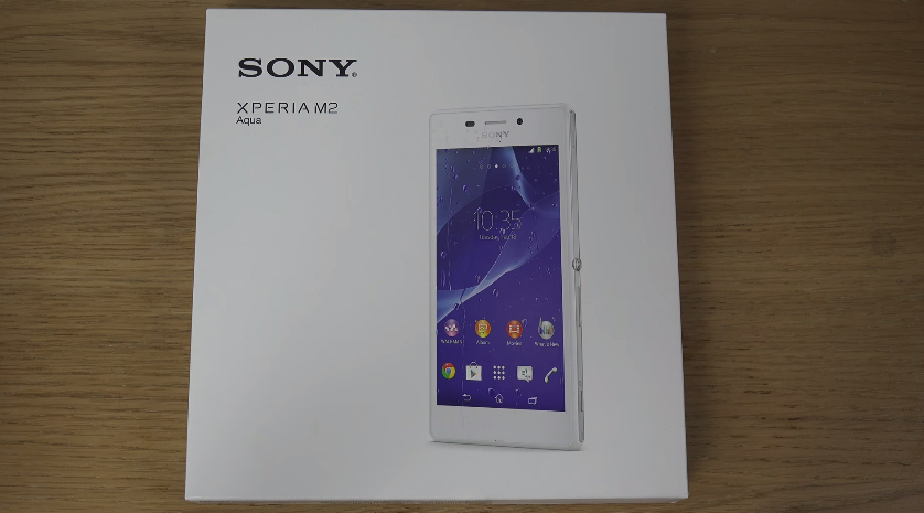 Mở hộp Sony Xperia M2 Aqua trắng